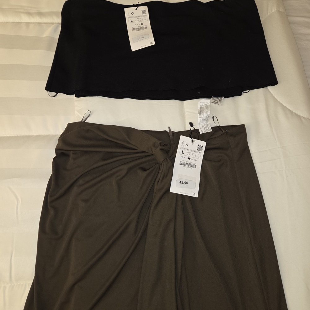 NWT BUNDLE: Zara Off shoulder Top and Skirt